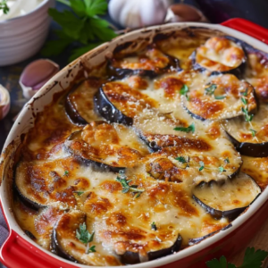 Eggplant gratin in an old-fashioned oven: a tasty and easy recipe